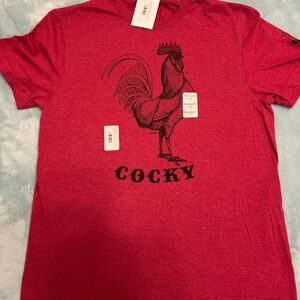 Cocky Red Rooster Graphic T- shirt